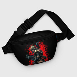 Поясная сумка Bloodhound 3D Black, цвет: 3D-принт — фото 2