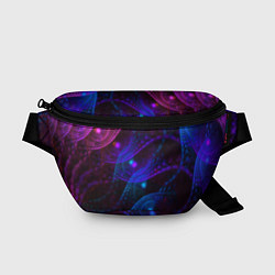 Поясная сумка NEON FRACTAL, цвет: 3D-принт