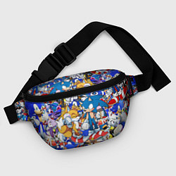 Поясная сумка SONIC PATTERN, цвет: 3D-принт — фото 2