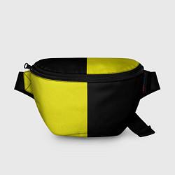 Поясная сумка BLACK YELLOW, цвет: 3D-принт