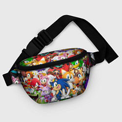 Поясная сумка Sonic ПЕРСОНАЖИ, цвет: 3D-принт — фото 2