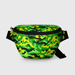 Поясная сумка КАМУФЛЯЖ GREEN, цвет: 3D-принт