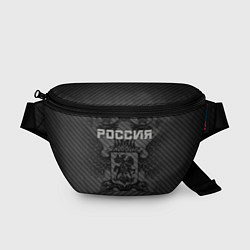 Поясная сумка Россия карбон, цвет: 3D-принт