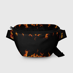 Поясная сумка FIRE ОГОНЬ, цвет: 3D-принт