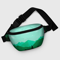 Поясная сумка Горы пейзаж дикая природа, цвет: 3D-принт — фото 2