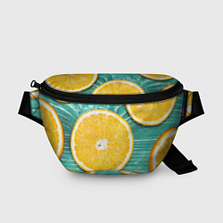 Поясная сумка Апельсины, цвет: 3D-принт