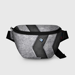 Поясная сумка BMW - emblem - metal - texture, цвет: 3D-принт