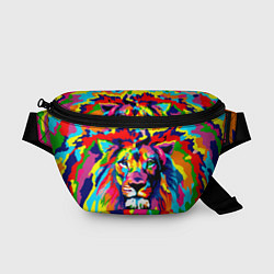 Поясная сумка Лев Artistic Art, цвет: 3D-принт