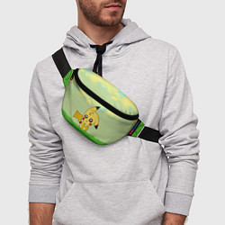 Поясная сумка Пикачу на травке, цвет: 3D-принт — фото 2