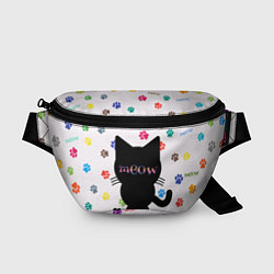 Поясная сумка Meow, цвет: 3D-принт