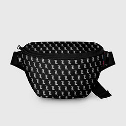 Поясная сумка Эл паттерн черный, цвет: 3D-принт