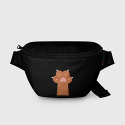 Поясная сумка Лапа медведя, цвет: 3D-принт
