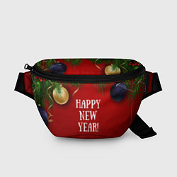 Поясная сумка Happy New Year!, цвет: 3D-принт
