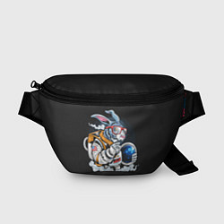 Поясная сумка Кролик космонавт, цвет: 3D-принт