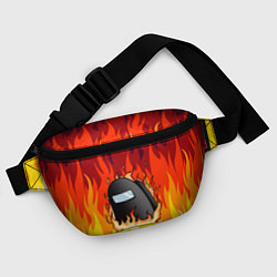 Поясная сумка Among Us Fire Z, цвет: 3D-принт — фото 2
