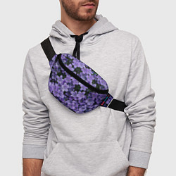 Поясная сумка Фиолетовый цвет весны, цвет: 3D-принт — фото 2
