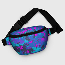 Поясная сумка Неоновые краски, цвет: 3D-принт — фото 2