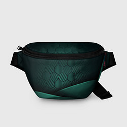 Поясная сумка Luxury Green, цвет: 3D-принт