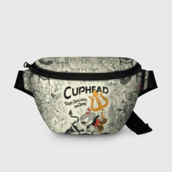 Поясная сумка Cuphead and Devil, цвет: 3D-принт