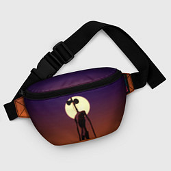 Поясная сумка Сиреноголовый Хоррор Закат, цвет: 3D-принт — фото 2