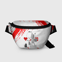 Поясная сумка Love, Death and Cats Любов, смерть и котики Z, цвет: 3D-принт