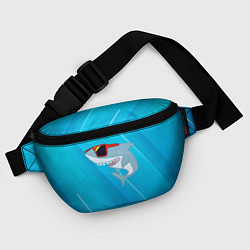 Поясная сумка Акула в очках, цвет: 3D-принт — фото 2