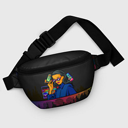 Поясная сумка Ретро стиль Девушка, цвет: 3D-принт — фото 2