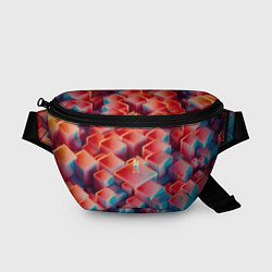Поясная сумка Неоновая пара, цвет: 3D-принт