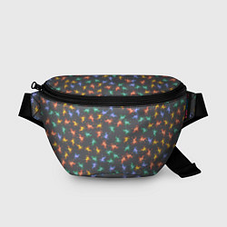 Поясная сумка Аксолотль паттерн, цвет: 3D-принт