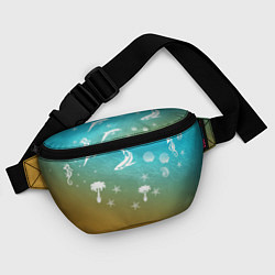 Поясная сумка Морское ассорти, цвет: 3D-принт — фото 2