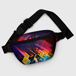 Поясная сумка Цифровая радуга, цвет: 3D-принт — фото 2