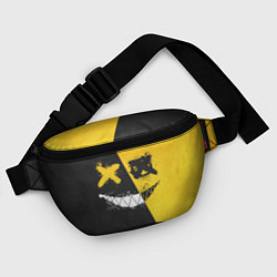 Поясная сумка Yellow and Black Emoji, цвет: 3D-принт — фото 2