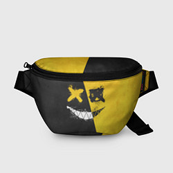 Поясная сумка Yellow and Black Emoji, цвет: 3D-принт