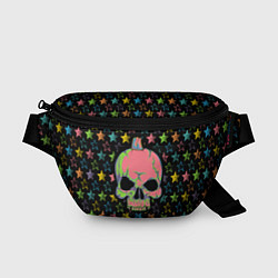 Поясная сумка Звездный череп, цвет: 3D-принт