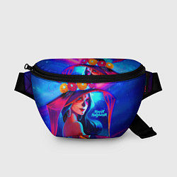 Поясная сумка Неоновая ведьма, цвет: 3D-принт