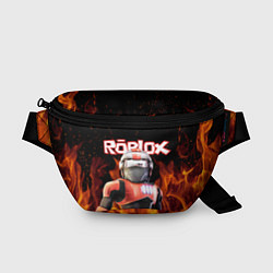 Поясная сумка ROBLOX FIRE РОБЛОКС ОГОНЬ ПОЖАРНЫЙ, цвет: 3D-принт