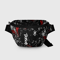 Поясная сумка Берсерк Черная маска, цвет: 3D-принт