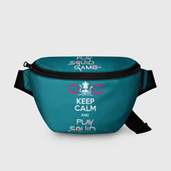 Поясная сумка Keep calm and play squid game