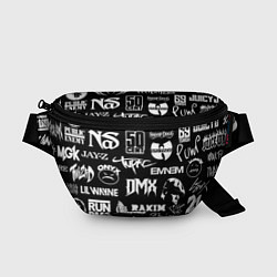 Поясная сумка RAP & HIP HOP LOGOS, цвет: 3D-принт