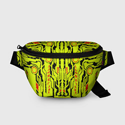 Поясная сумка Cyberpunk 2077 YELLOW, цвет: 3D-принт