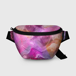 Поясная сумка Акварельные Волны, цвет: 3D-принт