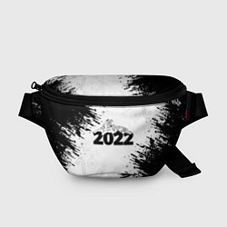 Поясная сумка Тигр отдыхает на цифре 2022, цвет: 3D-принт