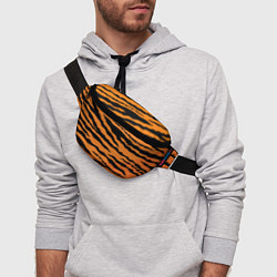 Поясная сумка Шкура тигра вектор, цвет: 3D-принт — фото 2