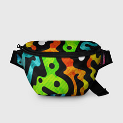 Поясная сумка Пятнистая Абстракция, цвет: 3D-принт