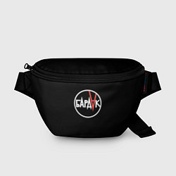 Поясная сумка Бардак лого на темном фоне, цвет: 3D-принт