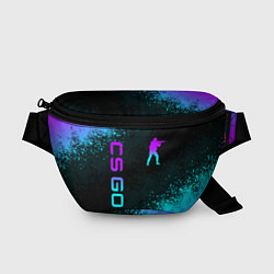 Поясная сумка CS GO NEON SYMBOL STYLE SKIN КС ГО НЕОН, цвет: 3D-принт