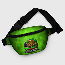 Поясная сумка Minecraft Logo Green, цвет: 3D-принт — фото 2