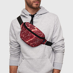 Поясная сумка Свежее мясо, цвет: 3D-принт — фото 2