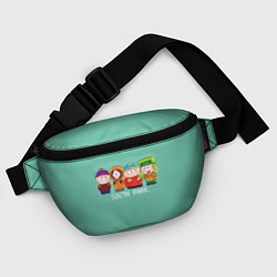 Поясная сумка South Park - Южный парк Кенни, Кайл, Эрик и Стэн, цвет: 3D-принт — фото 2