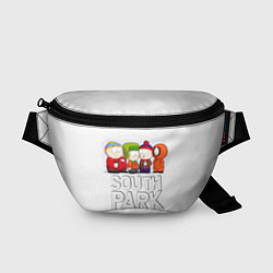 Поясная сумка South Park - Южный парк Кенни, Кайл, Стэн и Эрик, цвет: 3D-принт